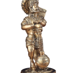 Pure Brass Bahubali Hanuman Standing Statue 14 Inch - Mighty Divine | Jaipurio